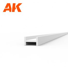  AK Interactive AK6565 BEAMS I SHAPE 2.5 x 1.5 x 350mm - STYRENE - sztirol I-profil
