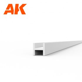  AK Interactive AK6568 BEAMS H SHAPE 2.0 x 2.0 x 350 mm - STYRENE - sztirol H-profil