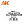 AK Interactive AK6572 0.25mm thickness x 245 x 195mm - STYRENE SHEET - sztirollap