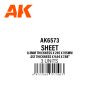 AK Interactive AK6573 0.3mm thickness x 245 x 195mm - STYRENE SHEET - sztirollap