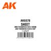 AK Interactive AK6578 2mm thickness x 245 x 195mm - STYRENE SHEET - sztirollap