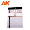 AK Interactive AK6584 Water Sheet Transparent Running Water 245 x 195mm - vízmintás sztirollap