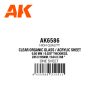 AK Interactive AK6586 0,40 mm/0.016” Thickness-Clear Organic Glass/Acry - átlátszó sztirollap