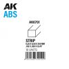 AK Interactive AK6701 Strips 0.25 x 0.50 x 350mm - ABS csík