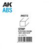 AK Interactive AK6713 Strips 0.75 x 0.50 x 350mm - ABS csík