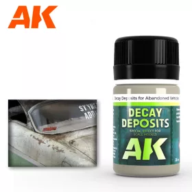   AK Interactive AK675 DECAY DEPOSIT FOR ABANDONED VEHICLES - Fakó hatás elhagyott járművekhez