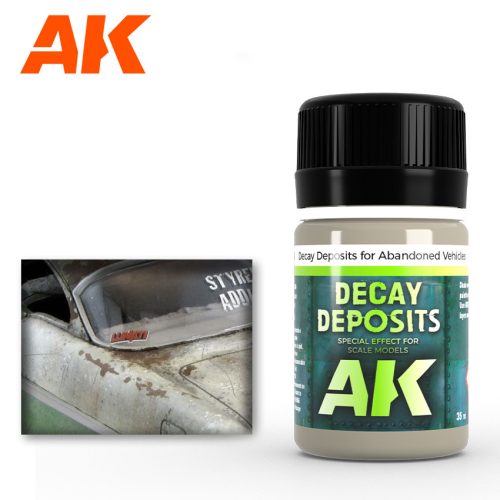 AK Interactive AK675 DECAY DEPOSIT FOR ABANDONED VEHICLES - Fakó hatás elhagyott járművekhez