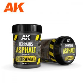   AK Interactive AK8013 TERRAINS ASPHALT - 250 ml (Acrylic) - Talaj textúra