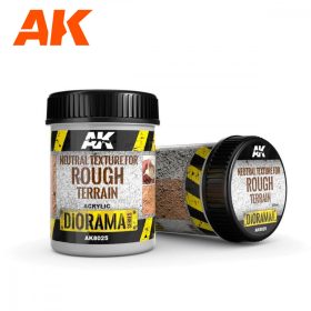   AK Interactive AK8025 NEUTRAL TEXTURE FOR ROUGH TERRAINS - 250 ml - Base product (Acrylic) - Talaj textúra