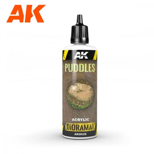 AK Interactive AK8028 PUDDLES - 60ml (Acrylic) - modellvíz (tócsák) diorámaépítéshez