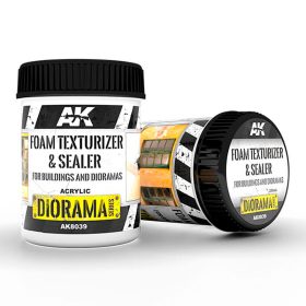   AK Interactive AK8039 FOAM TEXTURIZER & SEALER - FOR BUILDINGS AND DIORAMAS 250 ml - Tömítőhab makettezéshez