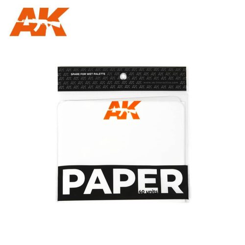 AK Interactive AK8074 PAPER (wet pallete replacement) 40 units