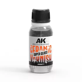   AK Interactive AK8077 MULTIPURPOSE CERAMIC VARNISH (SUPER GLOSS) - Fényes lakk modellvíz készítéshez