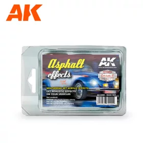   AK Interactive AK8090 Asphalt Effects (Race Set) - Weathering Set