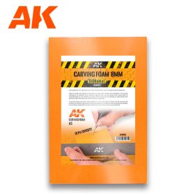   AK Interactive AK8093 CARVING FOAM 8 MM A5 SIZE (228 x 152 mm) - Faragható habanyag