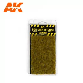   AK Interactive AK8118 LIGHT GREEN TUFTS 6mm - Világoszöld gyep