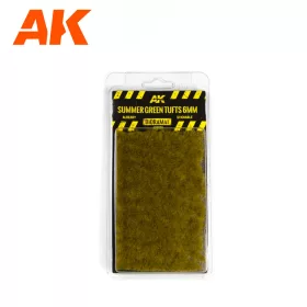 AK Interactive AK8120 SUMMER GREEN TUFTS 6mm - Nyári gyep