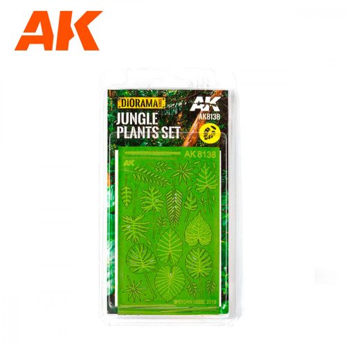 AK Interactive AK8138 JUNGLE PLANTS SET - Dzsungelnövények (1/35, 1/32)