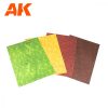 AK Interactive AK8147 PUNCHING LEAVES SHEETS SET (4 units of A4-size sheets) - Nyomott levelek készlet, 4 db A4-es méret