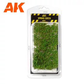  AK Interactive AK8167 SPRING GREEN SHRUBBERIES - Cserje, bokor - tavaszi zöld (1/35, 75 mm, 90 mm)