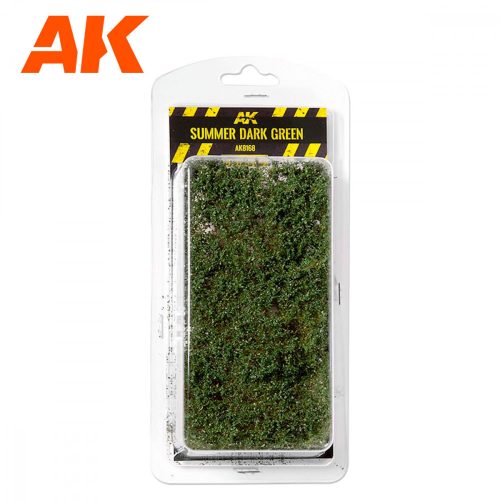 AK Interactive AK8168 SUMMER DARK GREEN SHRUBBERIES - Cserje, bokor - nyári sötétzöld (1/35, 75 mm, 90 mm)