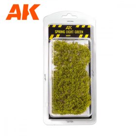   AK Interactive AK8171 SPRING LIGHT GREEN SHRUBBERIES - Cserje, bokor - tavaszi világoszöld (1/35, 75 mm, 90 mm)