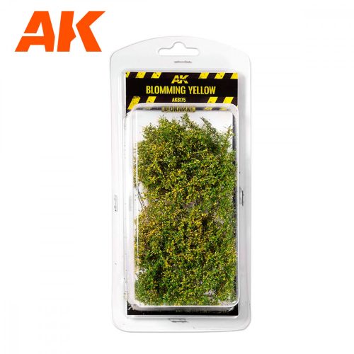 AK Interactive AK8175 BLOMMING YELLOW SHRUBBERIES - Cserje, bokor - virágzó sárga (1/35, 75 mm, 90 mm)