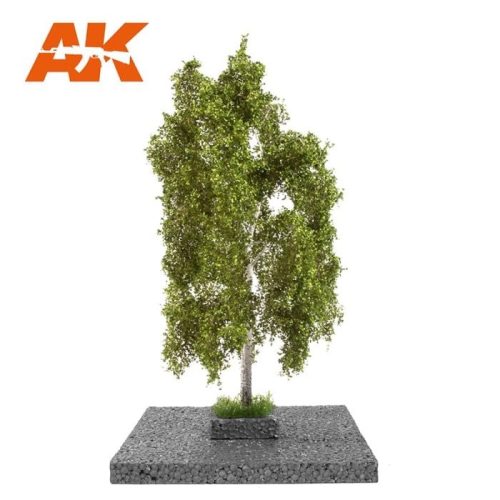 AK Interactive AK8190 BIRCH SUMMER TREE 1/35 (1:35 / 1:32 / 54mm) - Nyírfa nyári lombozattal