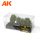 AK Interactive AK8215 DARK GREEN BUSHES 4cm -1:35 / 75 mm / 90 mm - Sötétzöld bokor, 3 db