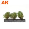 AK Interactive AK8215 DARK GREEN BUSHES 4cm -1:35 / 75 mm / 90 mm - Sötétzöld bokor, 3 db