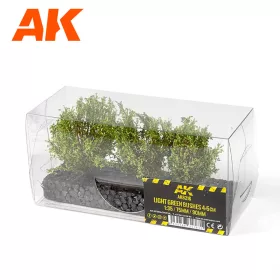   AK Interactive AK8216 LIGHT GREEN BUSHES 4cm -1:35 / 75 mm / 90 mm - Világoszöld bokor, 3 db