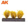 AK Interactive AK8218 LIGHT YELLOW BUSHES 4cm -1:35 / 75 mm / 90 mm - Sárga bokor / aranyeső, 3 db