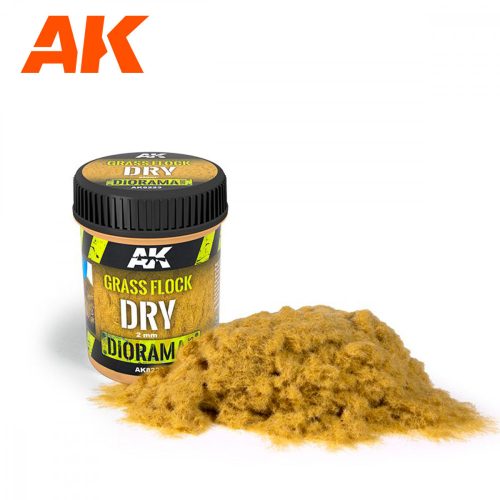 AK Interactive AK8223 GRASS FLOCK 2mm DRY - Szórható sztatikus fű makettezéshez