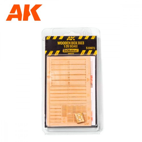 AK Interactive AK8225 LASER CUT WOODEN BOX 001 1/35, 5 UNITS - Faláda, 5 db