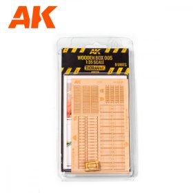   AK Interactive AK8226 LASER CUT WOODEN BOX 001 1/35, 9 UNITS - Faláda, 9 db