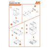 AK Interactive AK8226 LASER CUT WOODEN BOX 001 1/35, 9 UNITS - Faláda, 9 db