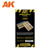 AK Interactive AK8227 LASER CUT WOODEN EUROPALLET 1/35 5 UNITS - EU Raklapok, 5 db