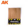 AK Interactive AK8233 WOODEN SHEETS Includes 2 Sheets (A4) - Természetes fa lapok, 2 db