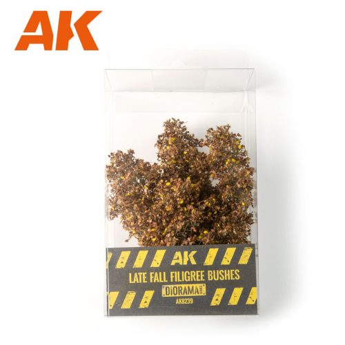 AK Interactive AK8239 LATE FALL FILIGREE BUSHES 1:35 - Aprólevelű késő őszi bokor