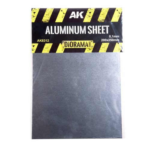 AK Interactive AK8312 ALUMINUM SHEET 100UM (MICROMETER) 200X250MM - alumínium lap