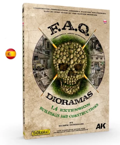 AK Interactive AK8501 F.A.Q. DIORAMAS 1.4 EXTENSION BUILDINGS AND CONSTRUCTIONS Spanish - kiadvány makettezéshez