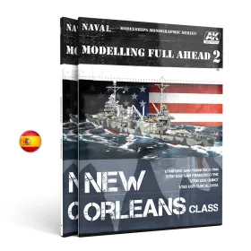   AK Interactive AK896 MODELLING FULL AHEAD 2 - Spanish - kiadvány makettezéshez