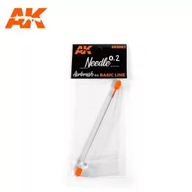   AK Interactive AK9000-0.2 NOZZLE + NEEDLE 0.2 (Airbrush Basic Line 0.3) (tű és dűzni festékszóró pisztolyhoz) - AIRBRUSH