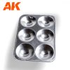 AK Interactive AK9014 Six Wells Tray - Festékkeverő tálca