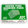 AK Interactive AK9019 Super Fine Sanding Pads 800 grit.4 units - Csiszolószivacs, 800-as / 4 db