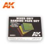 AK Interactive AK9021 Mixed Grit Sanding Pads Set 800 grit.4 units - Csiszolószivacs, 4-féle szemcsenagyság