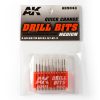 AK Interactive AK9043 DRILL BITS (0.4-1.3) - Fúrószárak makettezéshez