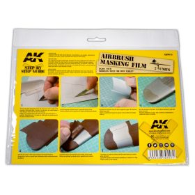   AK Interactive AK9045 AK AIRBRUSHING MASKING FILM (2 units), A4 - Maszkolófilm makettezéshez