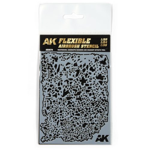 AK Interactive AK9079 FLEXIBLE AIRBRUSH STENCIL 1/20 – 1/24 – 1/35 - Stencil