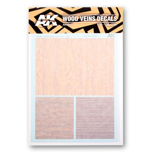 AK Interactive AK9082 WOOD VEINS DECALS - Matrica